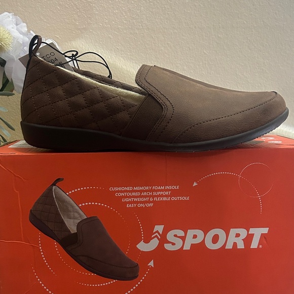 JSPORT Brown Women’s Slip-On Shoes - Picture 2 of 8